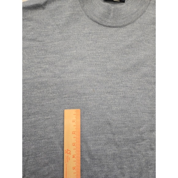 Gran Sasso Made in Italy Gray Crew Neck 100% Lana Wool Knit Sweater Pullover - Picture 8 of 11